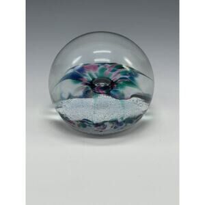 Selkirk Glass Paperweight‎ Mosaic 1986 Abstract Art Glass Vintage 200/500